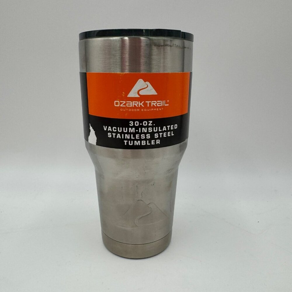 Ozark Trail Insulated Vacuum Stainless Steel 30oz Drink Cup w/Lid NEW